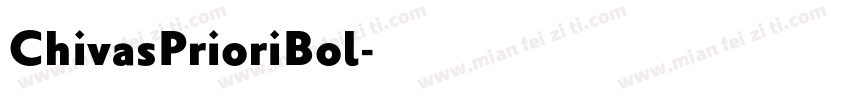 ChivasPrioriBol字体转换