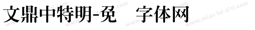 文鼎中特明字体转换