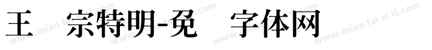 王汉宗特明字体转换