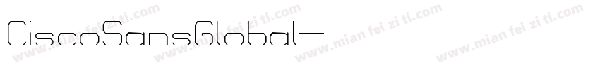 CiscoSansGlobal字体转换