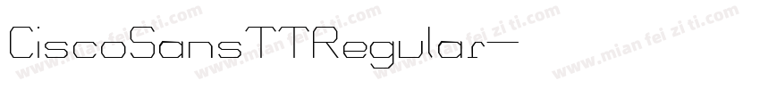 CiscoSansTTRegular字体转换