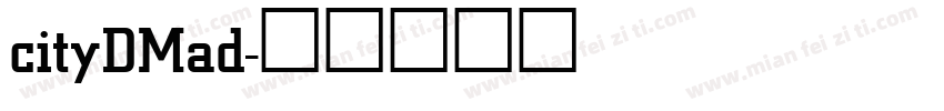 cityDMad字体转换