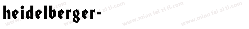 heidelberger字体转换