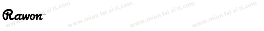 Rawon字体转换