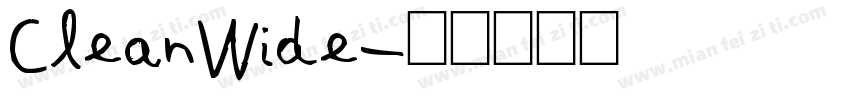 CleanWide字体转换
