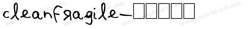 cleanfragile字体转换