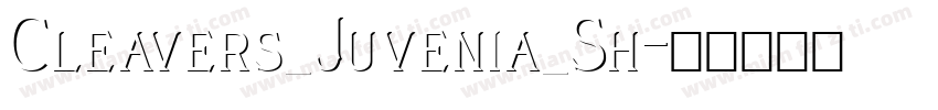 Cleavers_Juvenia_Sh字体转换