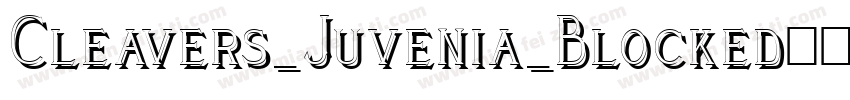 Cleavers_Juvenia_Blocked字体转换