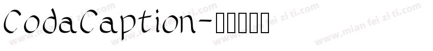 CodaCaption字体转换