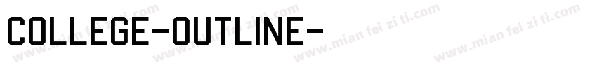 College-Outline字体转换