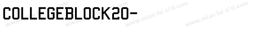 CollegeBlock20字体转换