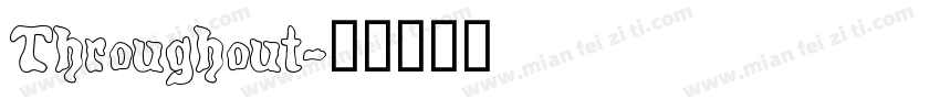 Throughout字体转换