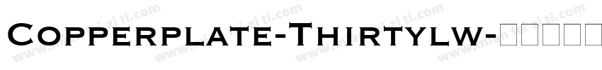 Copperplate-Thirtylw字体转换