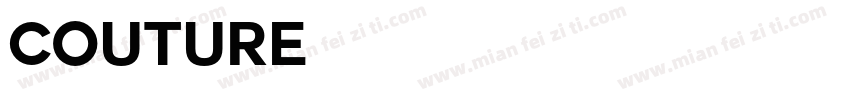 couture字体字体转换