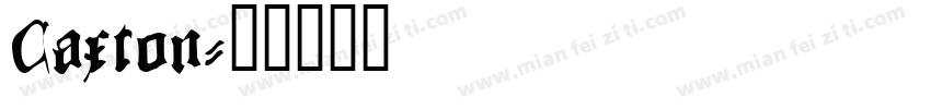 Caxton字体转换