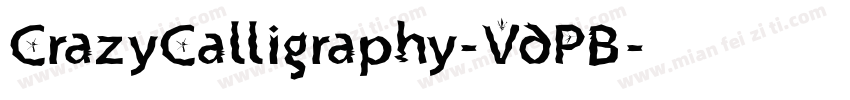 CrazyCalligraphy-VdPB字体转换