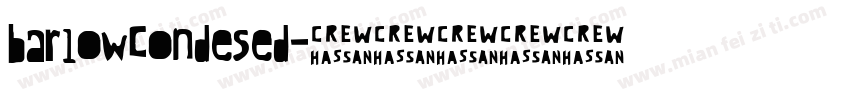 barlowCondesed字体转换