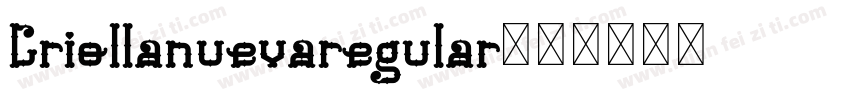 Criollanuevaregular字体转换