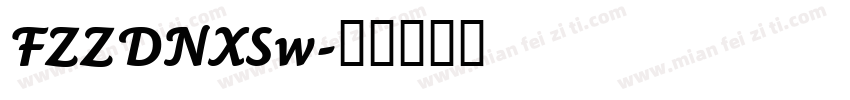FZZDNXSw字体转换
