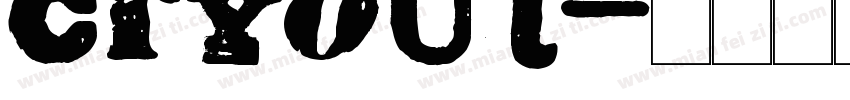 cryout字体转换