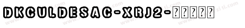 DkCulDeSac-XRJ2字体转换