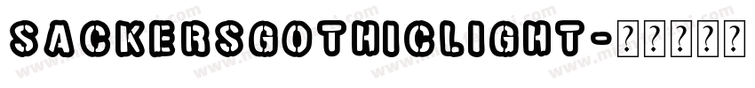 sackersgothiclight字体转换