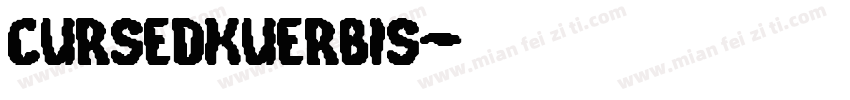 CursedKuerbis字体转换