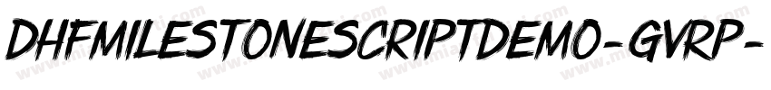 Dhfmilestonescriptdemo-gvRP字体转换