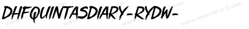 Dhfquintasdiary-RyDW字体转换