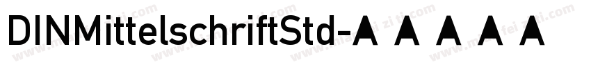 DINMittelschriftStd字体转换