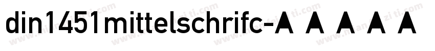 din1451mittelschrifc字体转换
