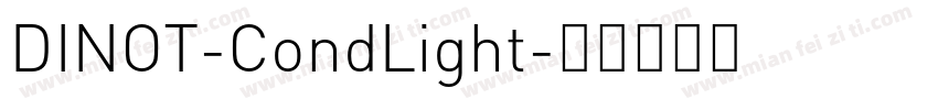 DINOT-CondLight字体转换