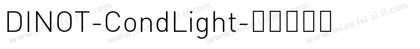 DINOT-CondLight字体转换
