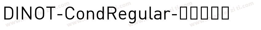 DINOT-CondRegular字体转换
