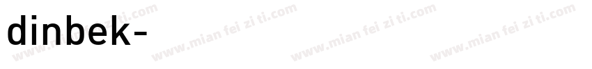dinbek字体转换