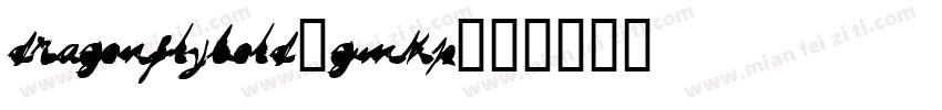 DragonflyBold-gmKP字体转换