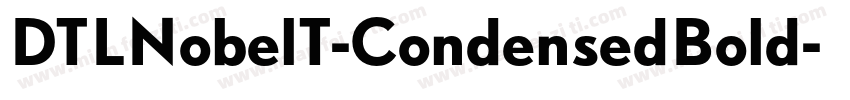DTLNobelT-CondensedBold字体转换