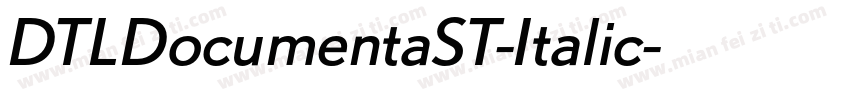 DTLDocumentaST-Italic字体转换