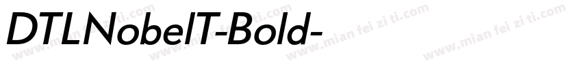 DTLNobelT-Bold字体转换