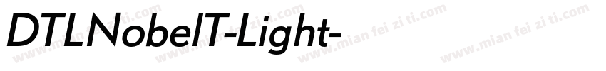 DTLNobelT-Light字体转换