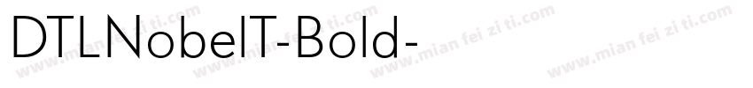 DTLNobelT-Bold字体转换