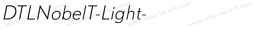DTLNobelT-Light字体转换