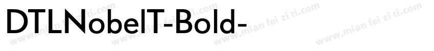 DTLNobelT-Bold字体转换