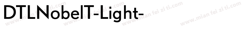 DTLNobelT-Light字体转换