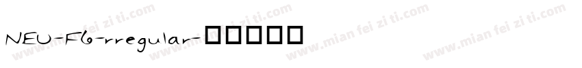 NEU-F6-rregular字体转换