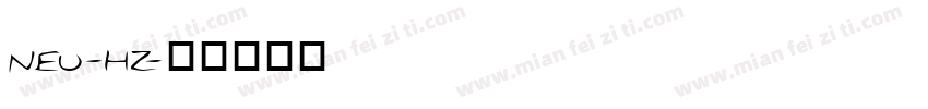 NEU-HZ字体转换