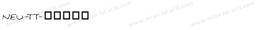 NEU-TT字体转换