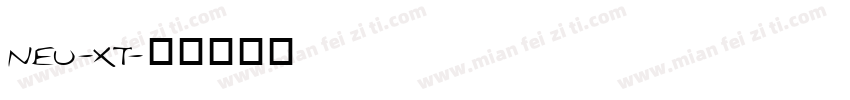NEU-XT字体转换
