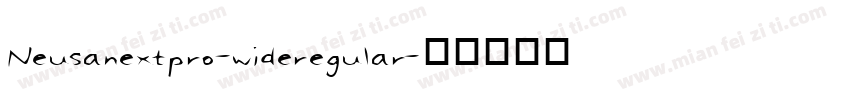 Neusanextpro-wideregular字体转换