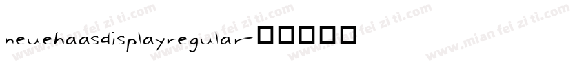 neuehaasdisplayregular字体转换